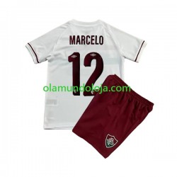 Camisola Fluminense Marcelo 12 Criança Equipamento Segundo 2023-2024 Manga Curta